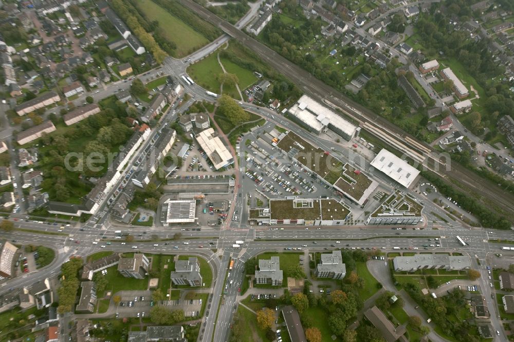 Aerial photograph Bottrop - Shopping center Suedring Center in Bottrop in North Rhine-Westphalia