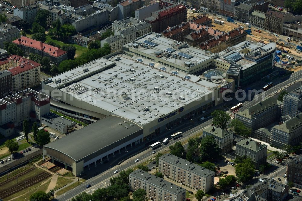 Aerial photograph Warschau Mokotow - Warszawa Wilenska shopping centers in the ul Targowa in Warsaw in Poland