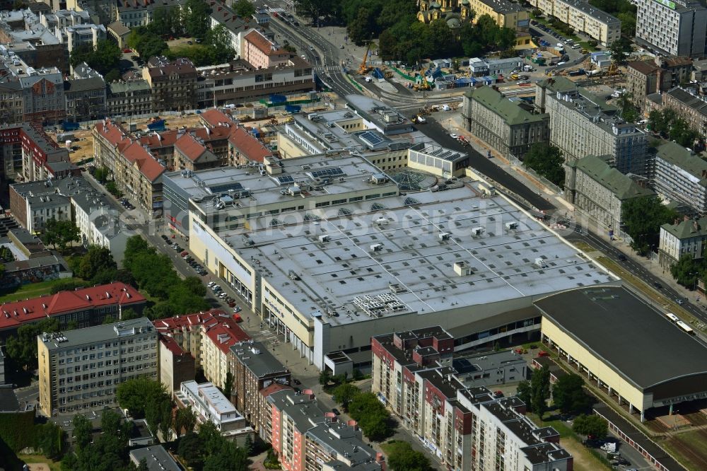 Aerial image Warschau Mokotow - Warszawa Wilenska shopping centers in the ul Targowa in Warsaw in Poland