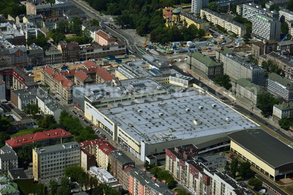 Aerial photograph Warschau Mokotow - Warszawa Wilenska shopping centers in the ul Targowa in Warsaw in Poland