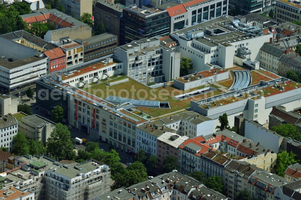 Aerial image Berlin Wilmersdorf - Shopping center Wilmersdorf arcades at the Wilmersdorf in Berlin