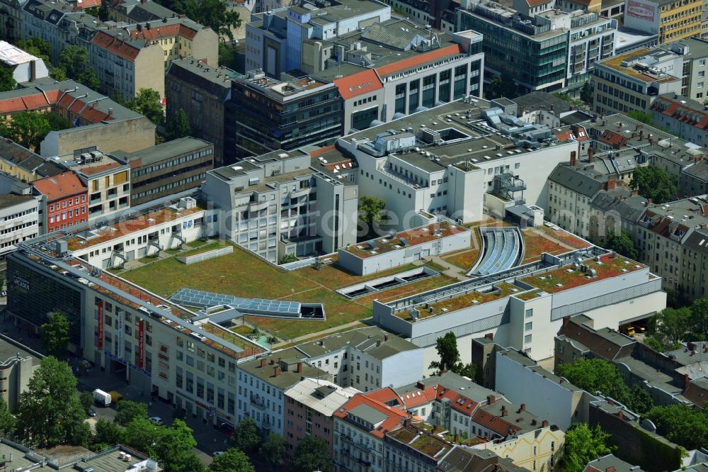 Aerial photograph Berlin Wilmersdorf - Shopping center Wilmersdorf arcades at the Wilmersdorf in Berlin