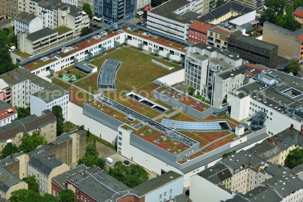 Aerial image Berlin Wilmersdorf - Shopping center Wilmersdorf arcades at the Wilmersdorf in Berlin