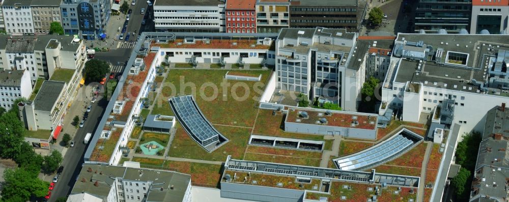 Aerial image Berlin Wilmersdorf - Shopping center Wilmersdorf arcades at the Wilmersdorf in Berlin