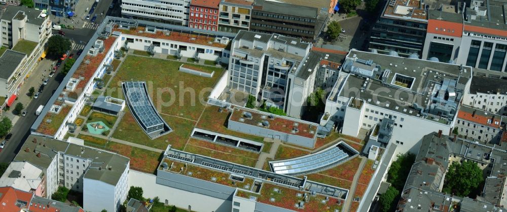 Aerial photograph Berlin Wilmersdorf - Shopping center Wilmersdorf arcades at the Wilmersdorf in Berlin