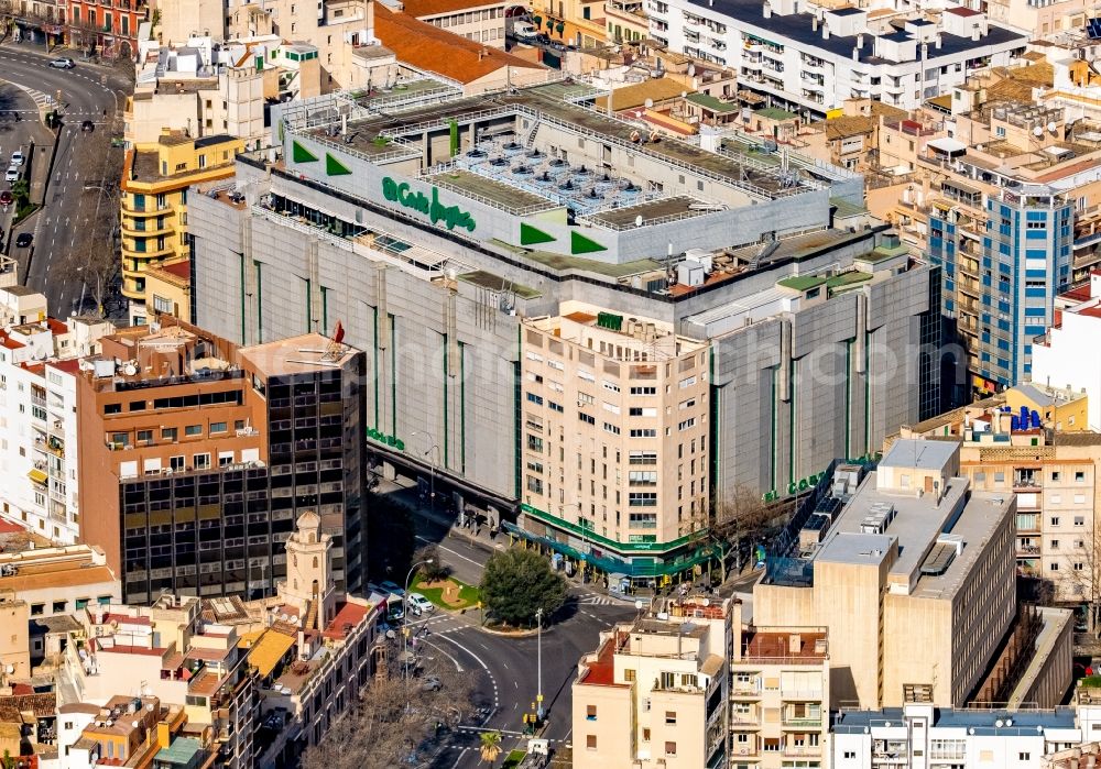 Palma from above - Building of the shopping center El Corte Ingles Alexandre RossellA? on Carrer d'AragA? in the Llevant de Palma district in Palma in Islas Baleares, Spain