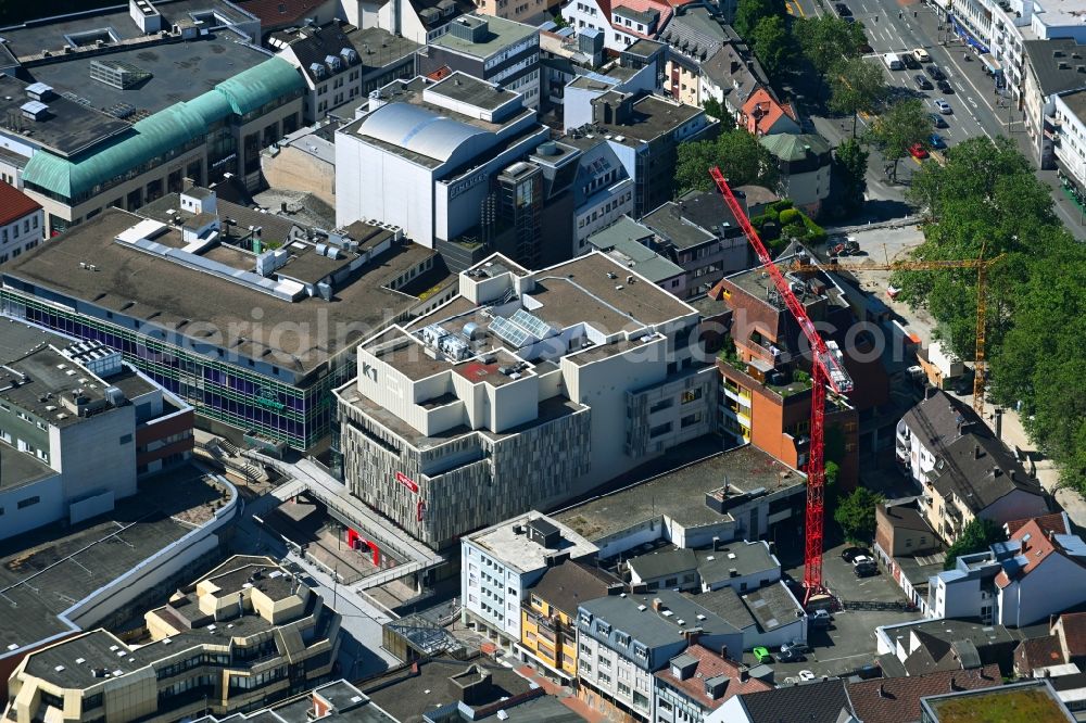 Aerial image Paderborn - Building of the shopping center TK Maxx K1 on place Koenigsplatz in Paderborn in the state North Rhine-Westphalia, Germany