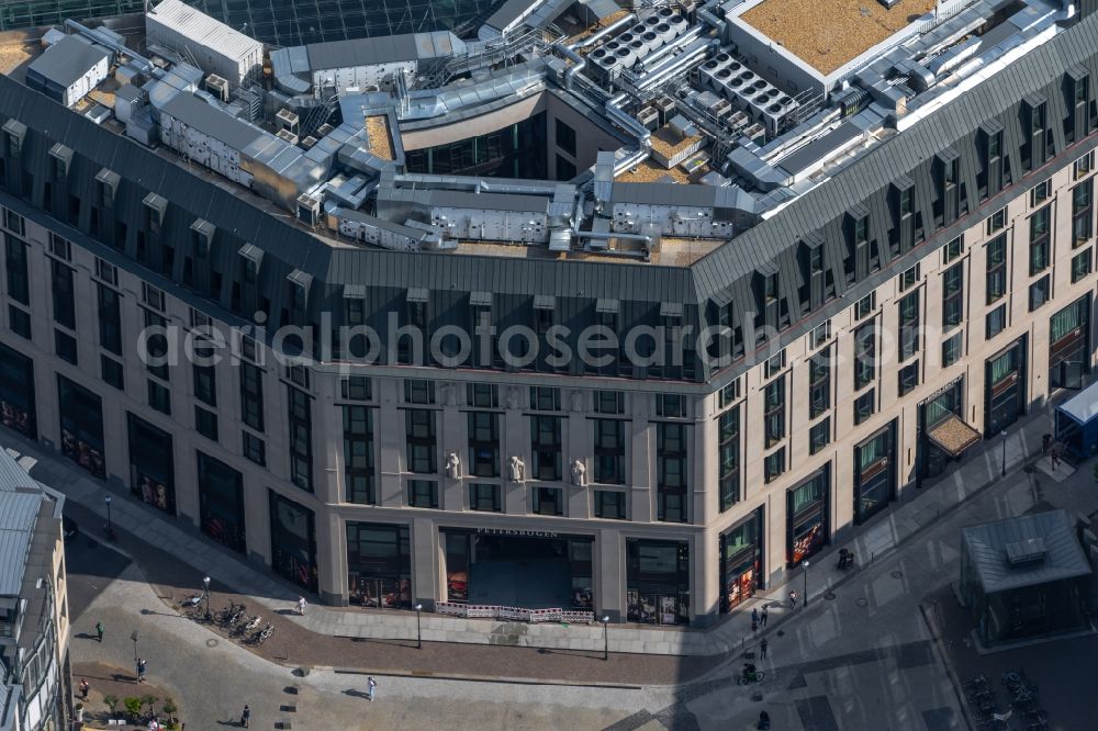 Aerial photograph Leipzig - Building of the shopping center Petersbogen in Leipzig in the state Saxony, Germany