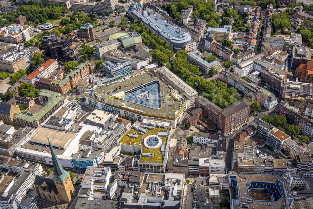 Aerial photograph Dortmund - Building of the shopping center Thier-Galerie on street Hoher Wall in the district City-West in Dortmund at Ruhrgebiet in the state North Rhine-Westphalia, Germany