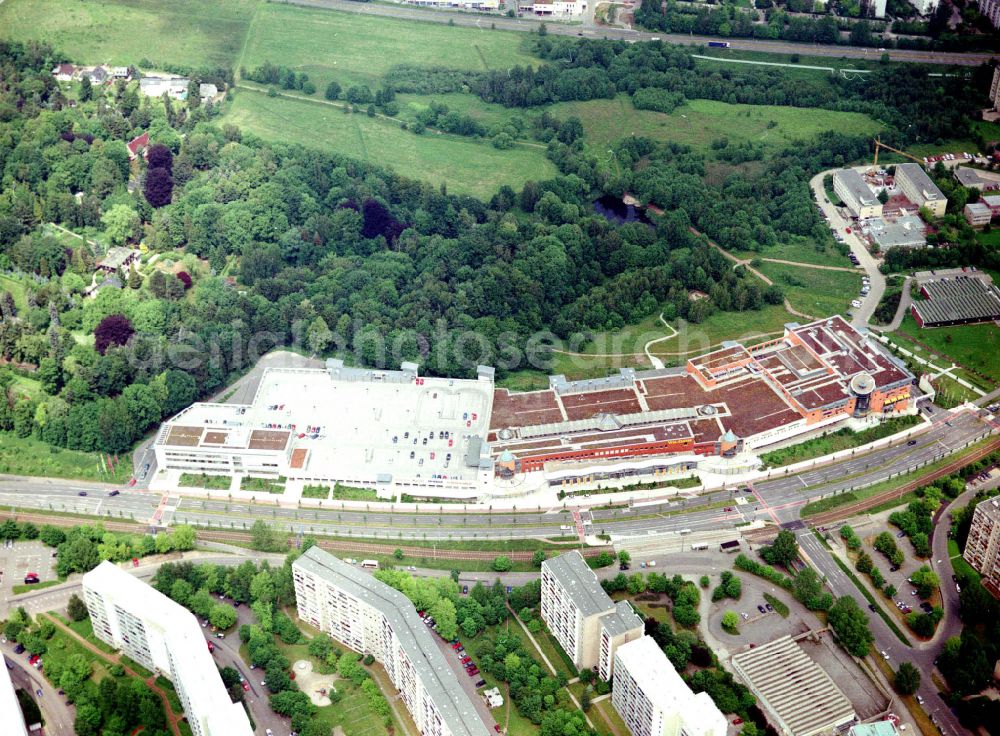 Aerial image Chemnitz - Building of the shopping center Vita-Center on street Wladimir-Sagorski-Strasse in the district Morgenleite in Chemnitz in the state Saxony, Germany