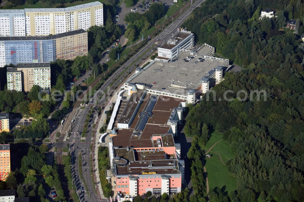 Aerial photograph Chemnitz - Building of the shopping center Vita-Center on street Wladimir-Sagorski-Strasse in the district Morgenleite in Chemnitz in the state Saxony, Germany