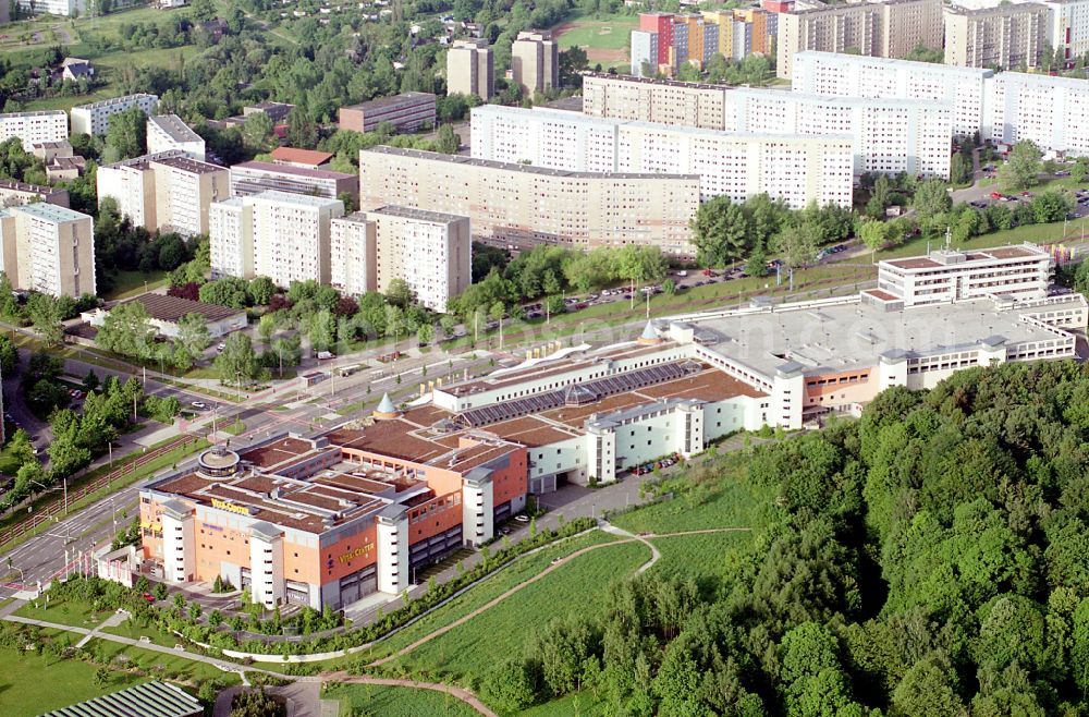 Aerial photograph Chemnitz - Building of the shopping center Vita-Center on street Wladimir-Sagorski-Strasse in the district Morgenleite in Chemnitz in the state Saxony, Germany