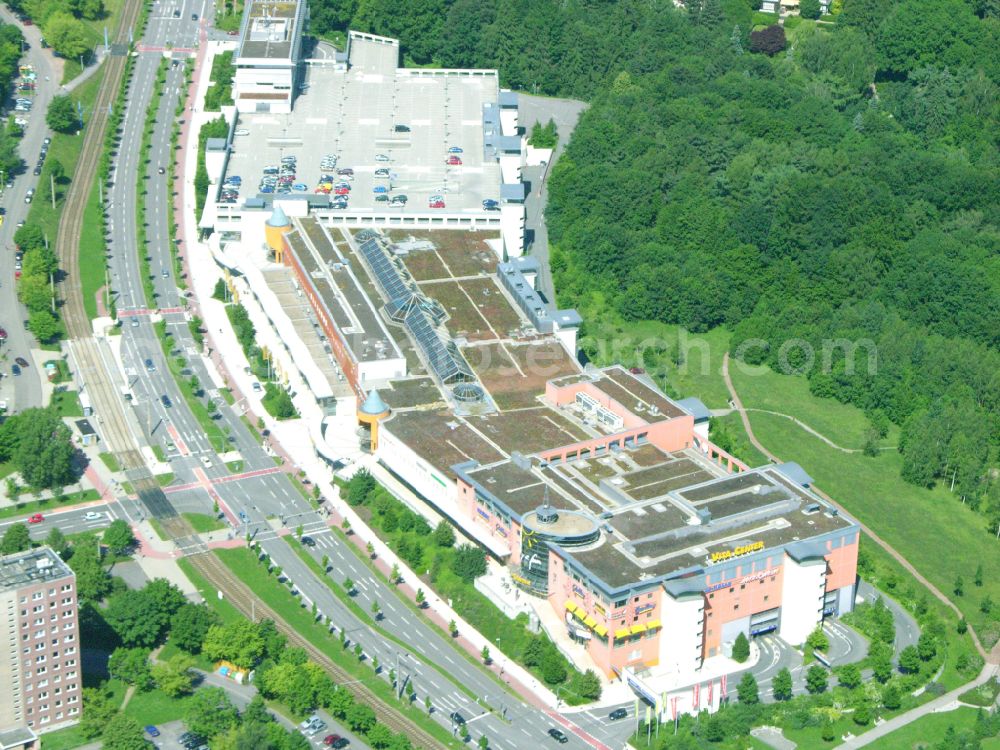 Chemnitz from above - Building of the shopping center Vita-Center on street Wladimir-Sagorski-Strasse in the district Morgenleite in Chemnitz in the state Saxony, Germany