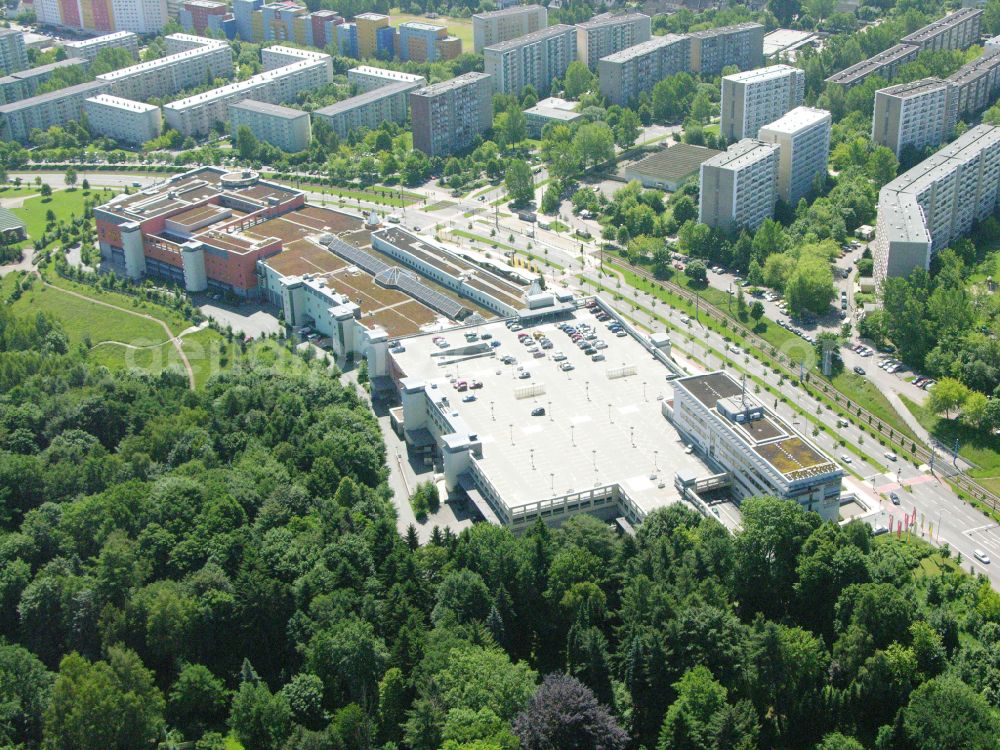 Aerial photograph Chemnitz - Building of the shopping center Vita-Center on street Wladimir-Sagorski-Strasse in the district Morgenleite in Chemnitz in the state Saxony, Germany