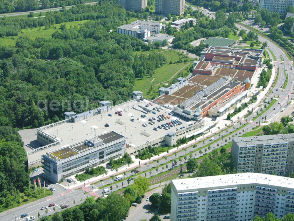 Chemnitz from the bird's eye view: Building of the shopping center Vita-Center on street Wladimir-Sagorski-Strasse in the district Morgenleite in Chemnitz in the state Saxony, Germany