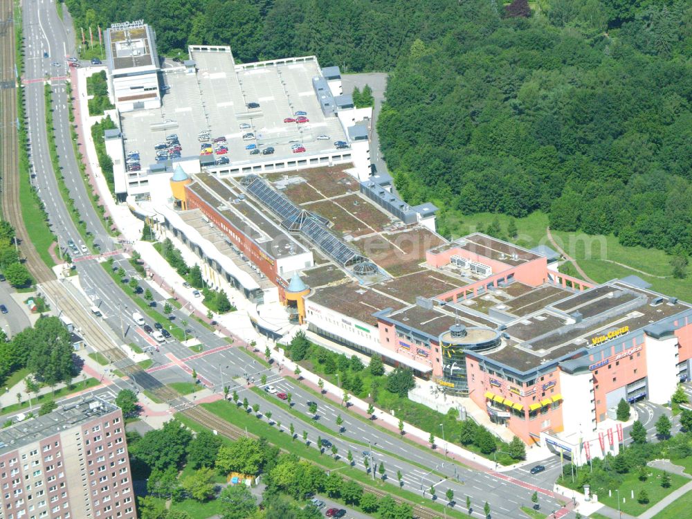 Aerial photograph Chemnitz - Building of the shopping center Vita-Center on street Wladimir-Sagorski-Strasse in the district Morgenleite in Chemnitz in the state Saxony, Germany