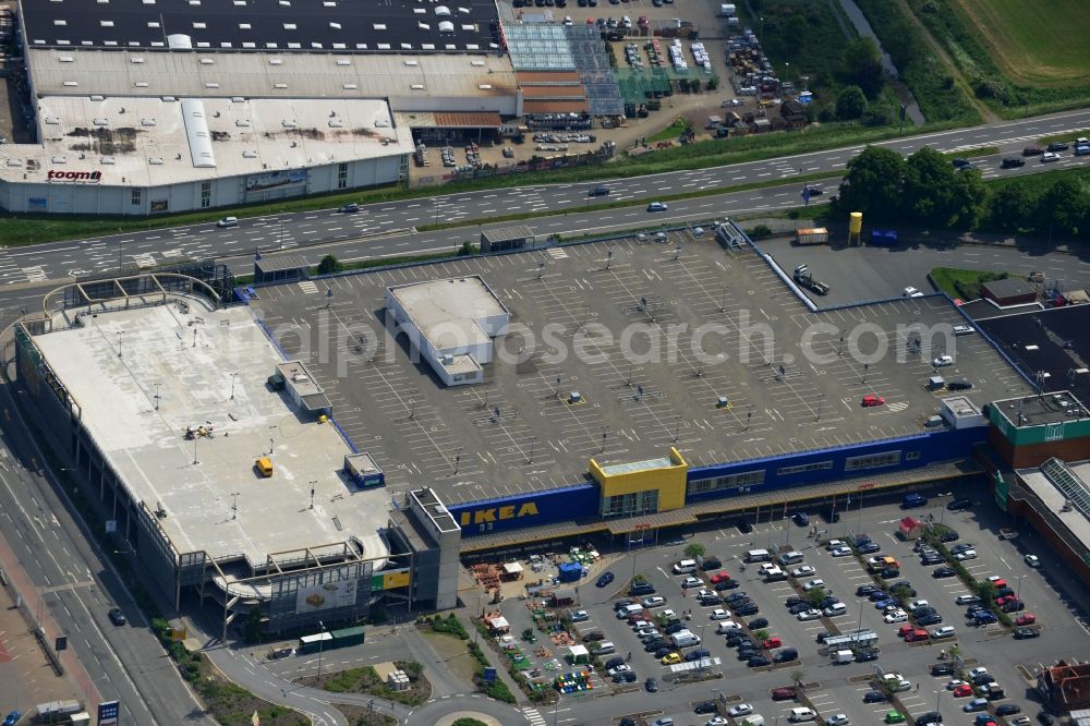 Aerial photograph Brinkum (Stuhr) - Store Bremen-Brinkum IKEA Germany GmbH & Co. KG in Brinkum (Stuhr) in the state of Lower Saxony