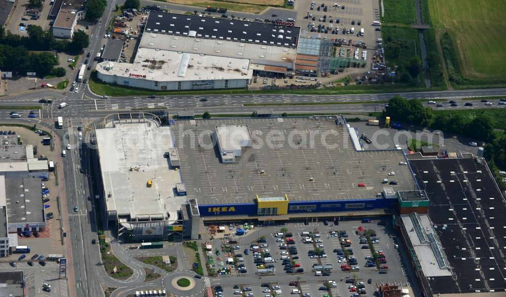 Brinkum (Stuhr) from above - Store Bremen-Brinkum IKEA Germany GmbH & Co. KG in Brinkum (Stuhr) in the state of Lower Saxony