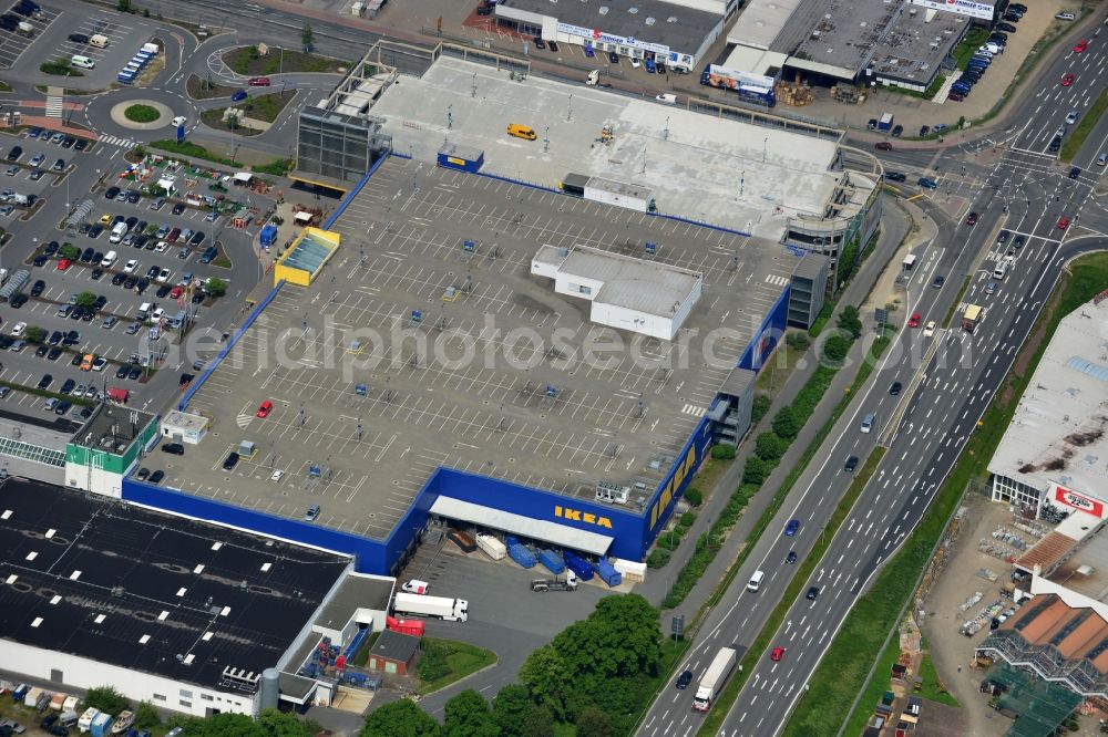 Aerial photograph Brinkum (Stuhr) - Store Bremen-Brinkum IKEA Germany GmbH & Co. KG in Brinkum (Stuhr) in the state of Lower Saxony