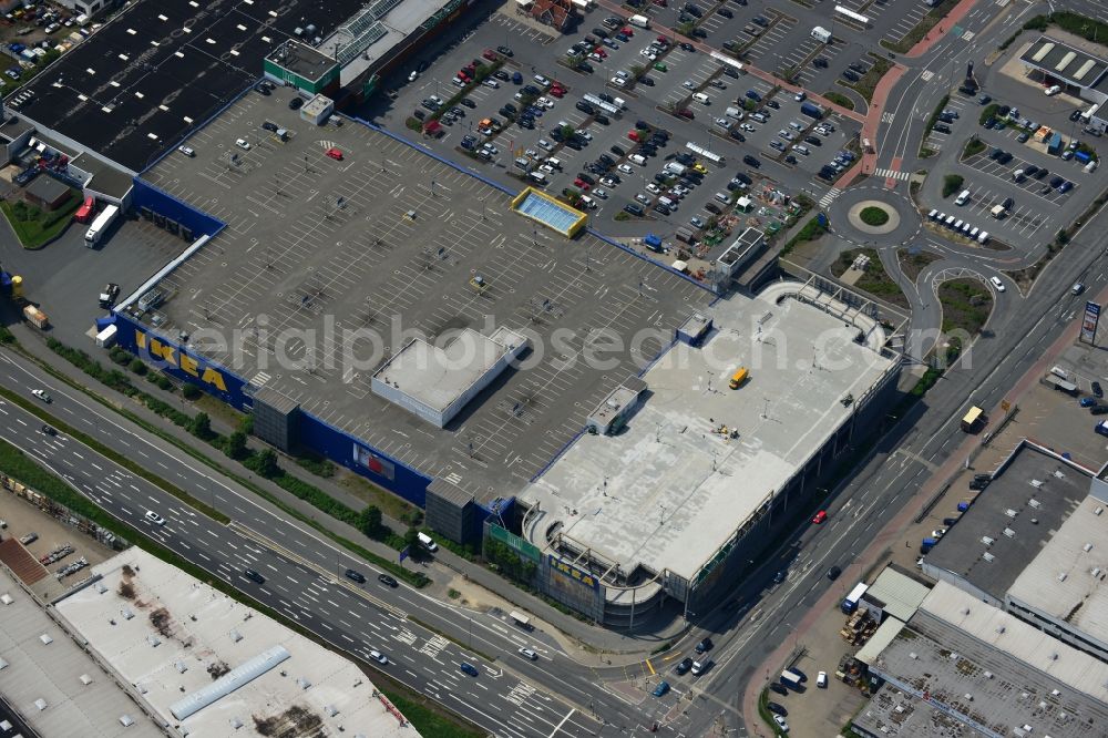 Brinkum (Stuhr) from above - Store Bremen-Brinkum IKEA Germany GmbH & Co. KG in Brinkum (Stuhr) in the state of Lower Saxony