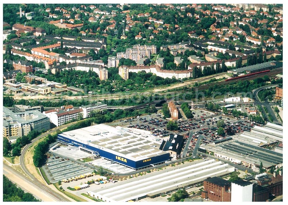 Aerial photograph Berlin-Tempelhof - 29.05.2004 Berlin Tempelhof Blick auf das Einrichtungshaus IKEA in Berlin Tempelhof