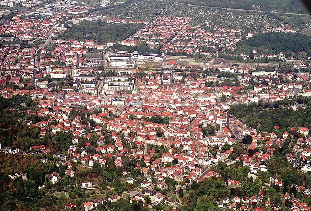 Eisenach/ Thüringen from above - Stadtzentrum