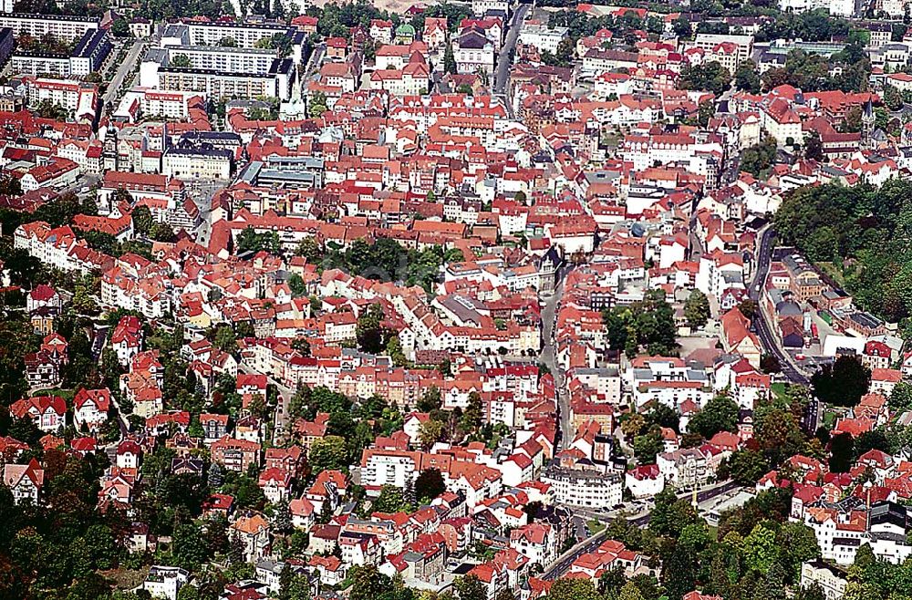 Eisenach/ Thüringen from the bird's eye view: Stadtzentrum