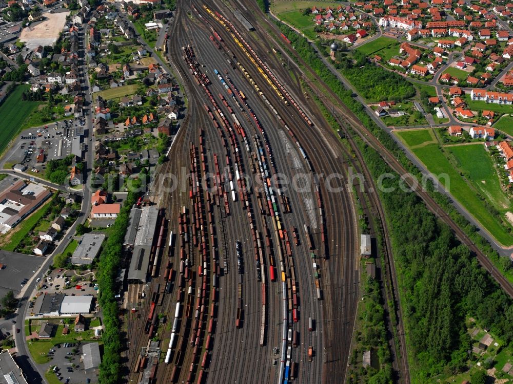 Bebra from the bird's eye view: View of the Railway Museum in Bebra in Hesse