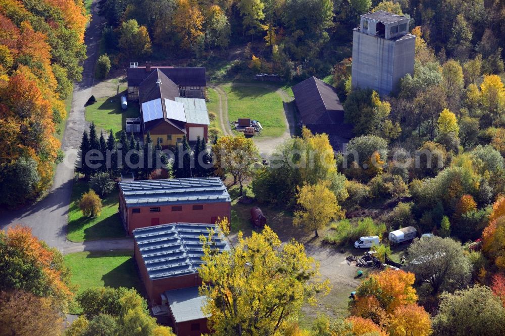 Groß Döhren from the bird's eye view: View of the abandoned iron ore mine Grube Fortuna in the near of Groß Dühren in the state Lower Saxony