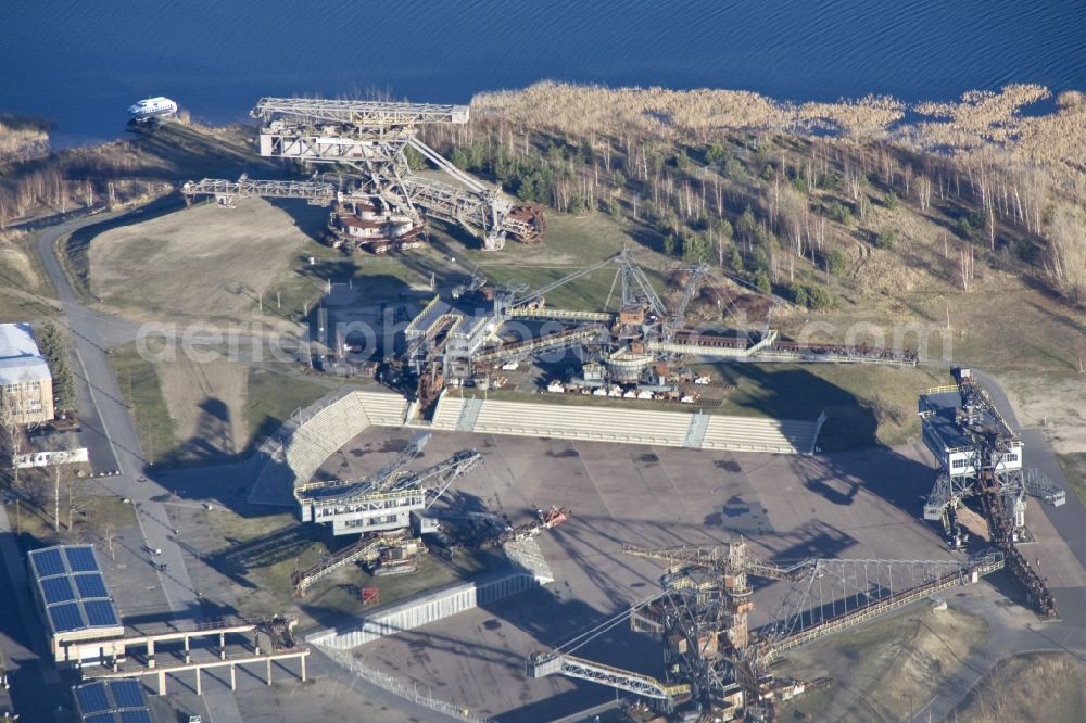 Aerial photograph Gräfenhainichen - View of Ferropolis, called City of Metal, in Gräfenhainichen in Saxony-Anhalt