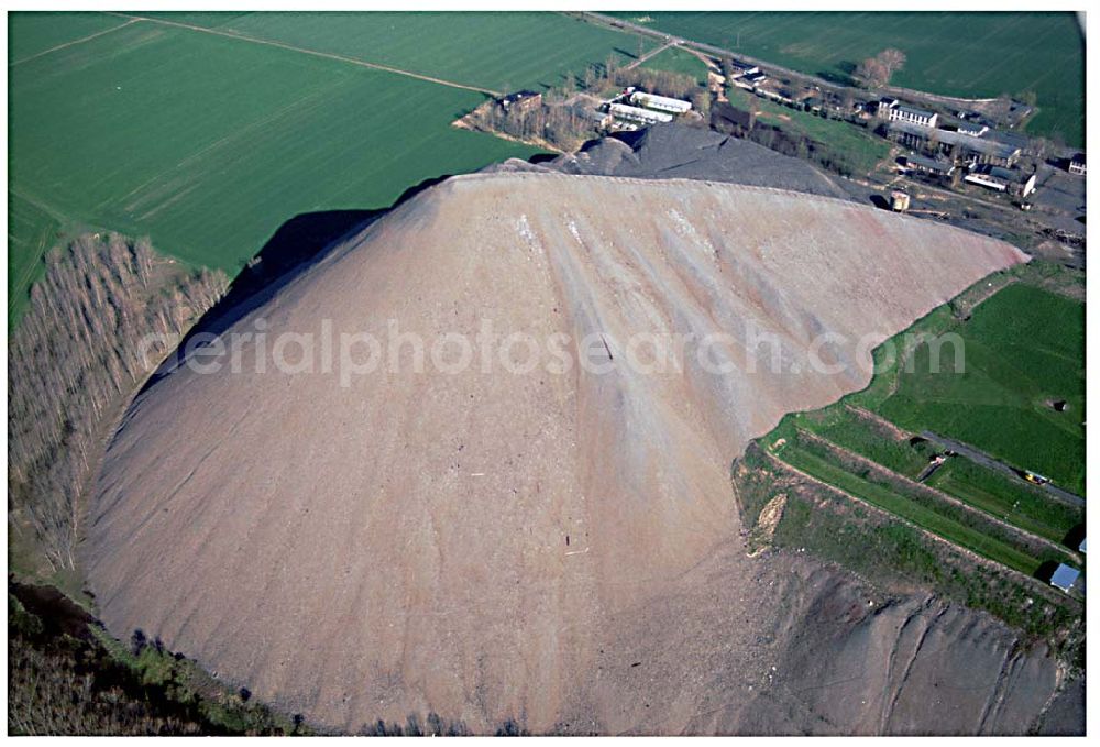 Aerial image EISLEBEN - EISLEBEN Kalibergbau- Abraumhalden nordöstlich von Eisleben in Sachsen-Anhalt