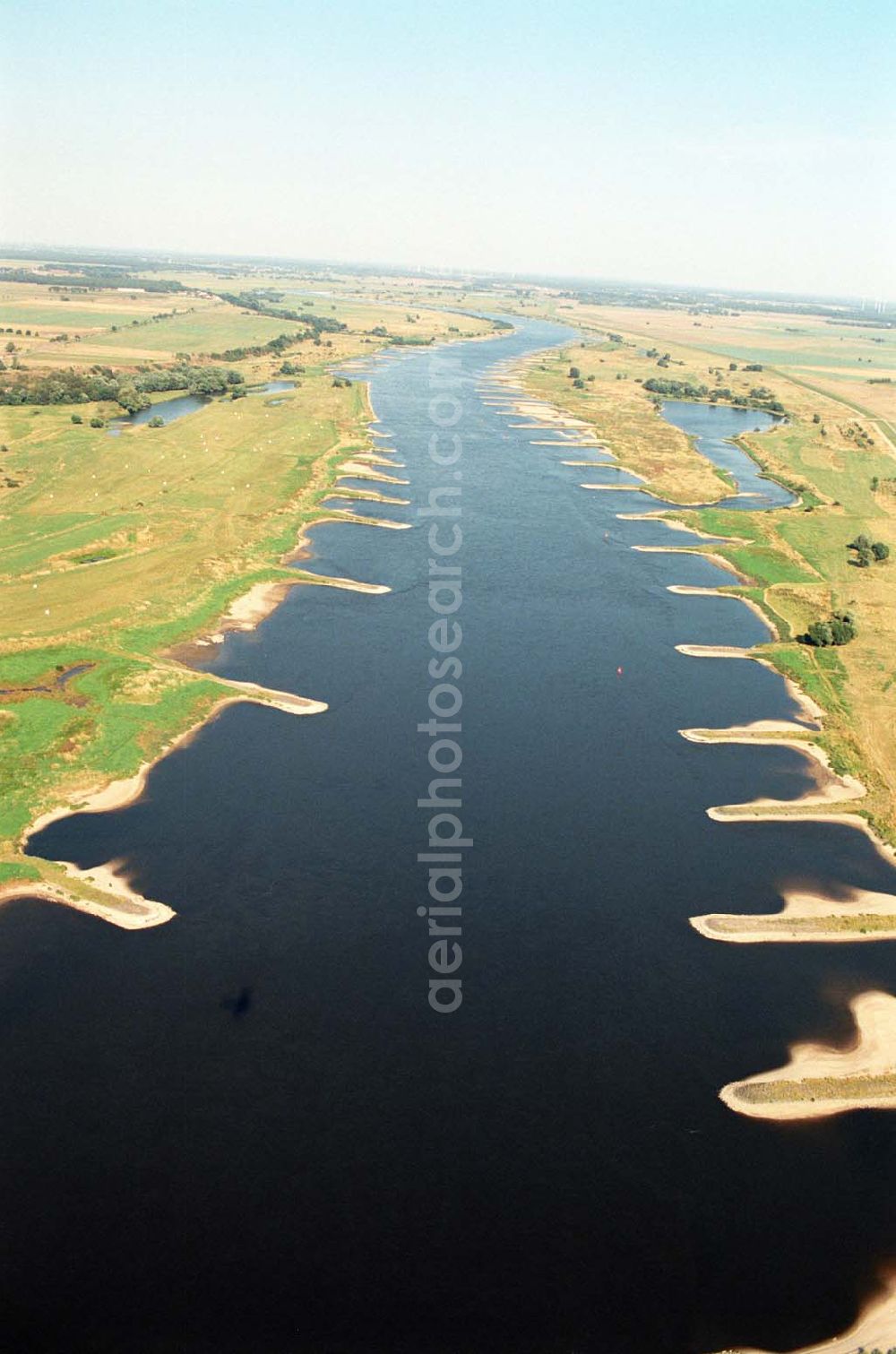 Aerial image Ringfurth - Blick auf den Elbausfluss bei Ringfurth.