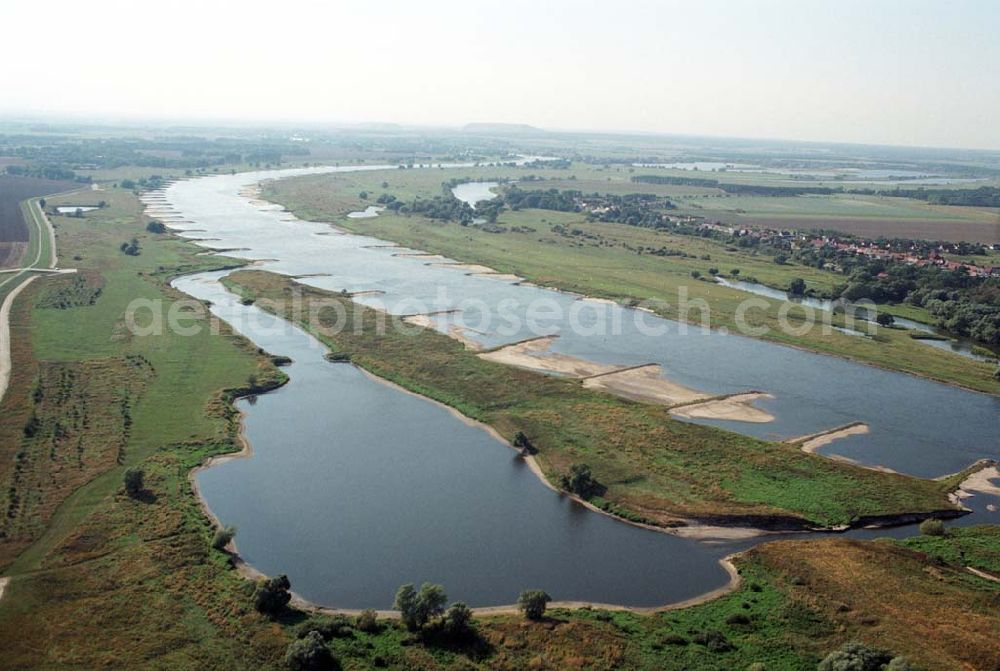 Aerial image Ringfurth - Blick auf den Elbausfluss bei Ringfurth.