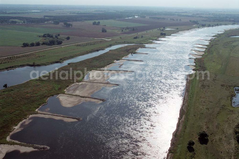 Aerial photograph Ringfurth - Blick auf den Elbausfluss bei Ringfurth.