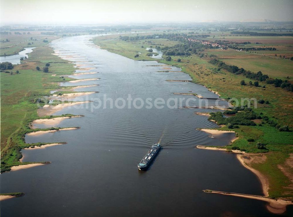 Aerial image Ringfurth - Blick auf den Elbausfluss bei Ringfurth. Ein Ausbauprojekt des Wasserstraßenneubauamtes Magdeburg.