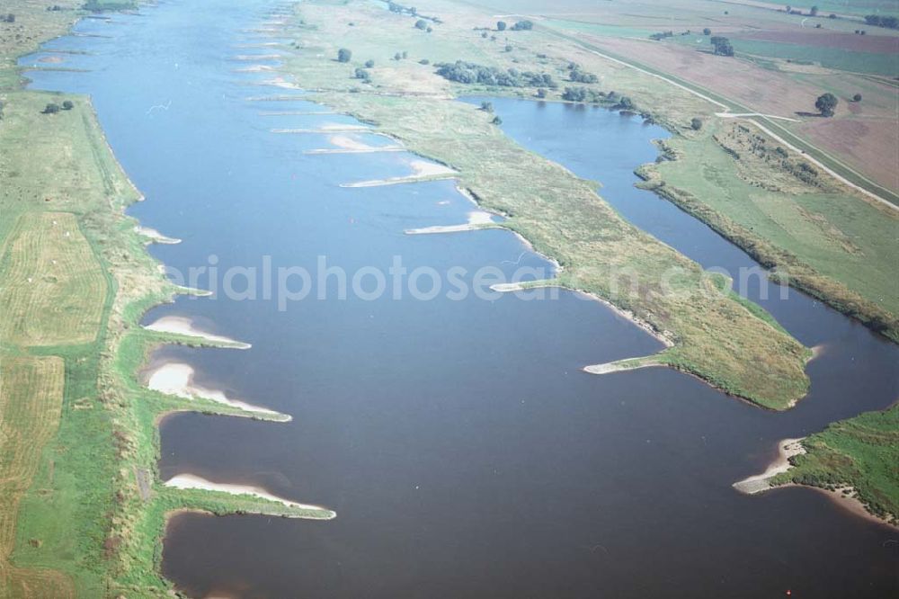 Aerial photograph Ringfurth - Blick auf den Elbausfluss bei Ringfurth. Ein Ausbauprojekt des Wasserstraßenneubauamtes Magdeburg.