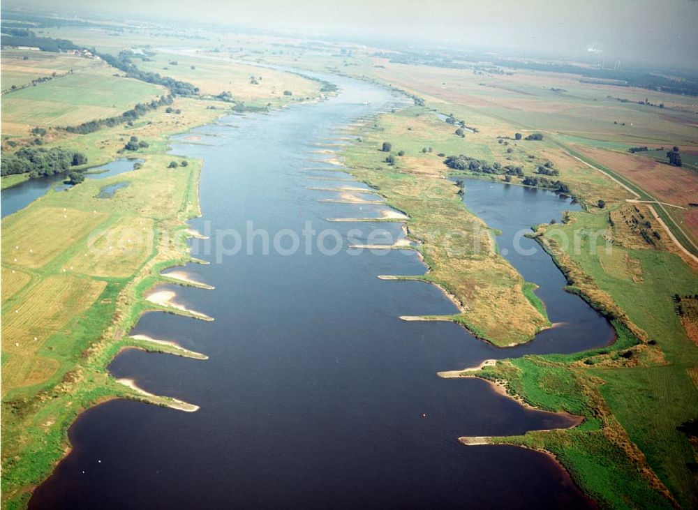 Ringfurth from above - Blick auf den Elbausfluss bei Ringfurth. Ein Ausbauprojekt des Wasserstraßenneubauamtes Magdeburg.