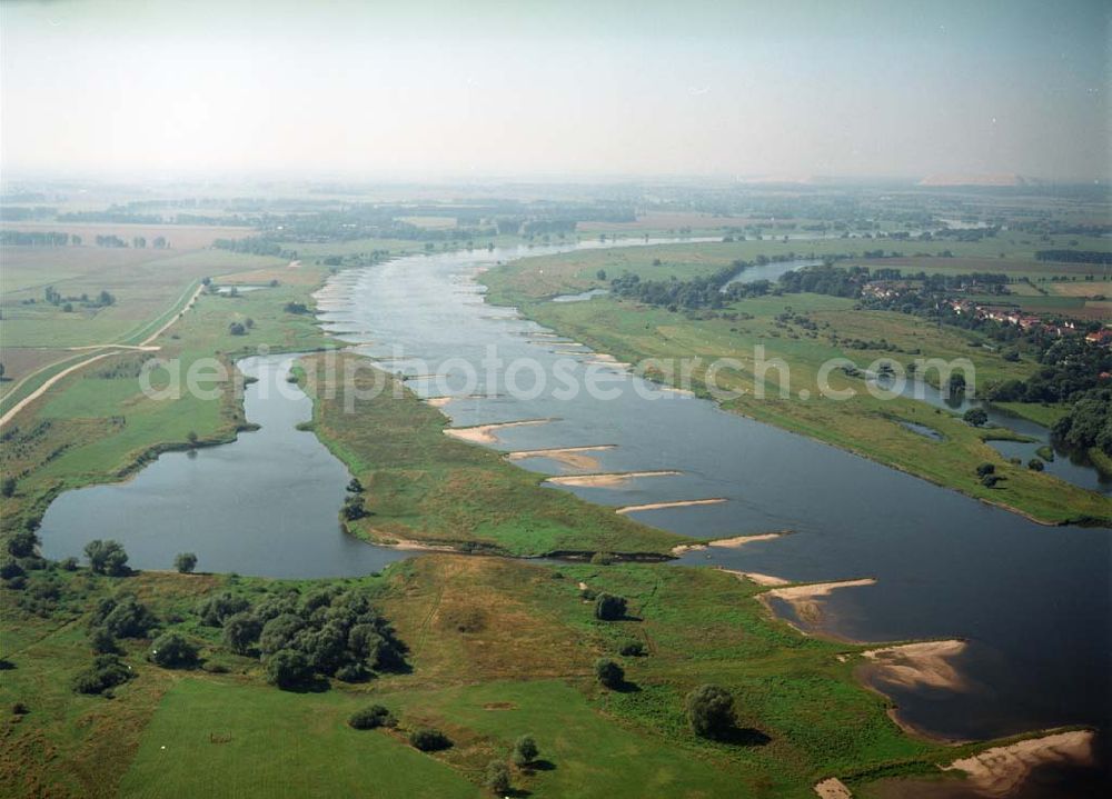 Ringfurth from above - Blick auf den Elbausfluss bei Ringfurth. Ein Ausbauprojekt des Wasserstraßenneubauamtes Magdeburg.