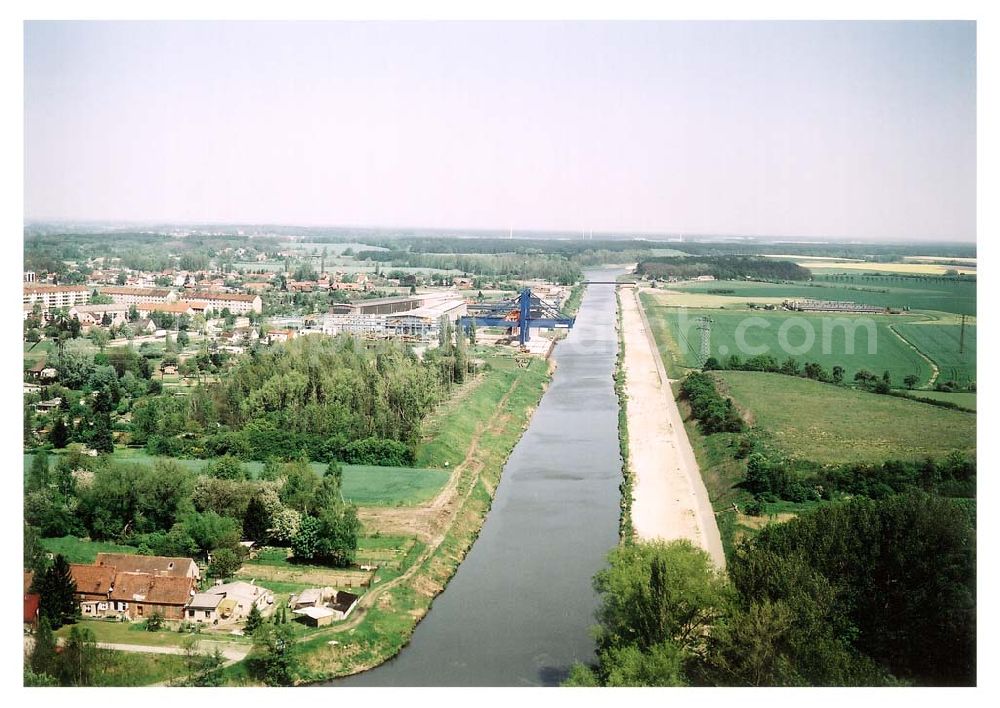 Aerial image Niegripp - Elbe-Havel-Kanal bei Niegripp.