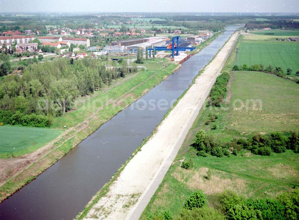 Aerial photograph Niegripp - Elbe-Havel-Kanal bei Niegripp.