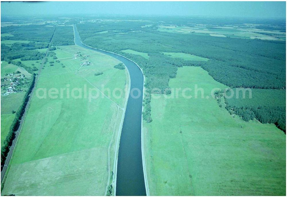 Aerial image Genthin - 30.7.2004, Elbe - Havelkanal östlich von Genthin