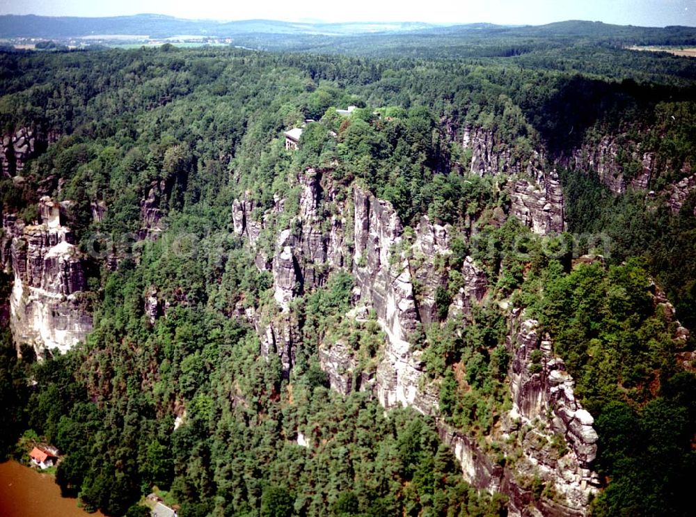 Bad Schandau / Sachsen from above - 