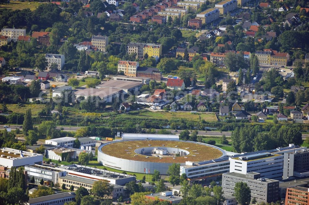 Aerial image Berlin - View onto the electron storage ring BESSY in Berlin - Adlershof