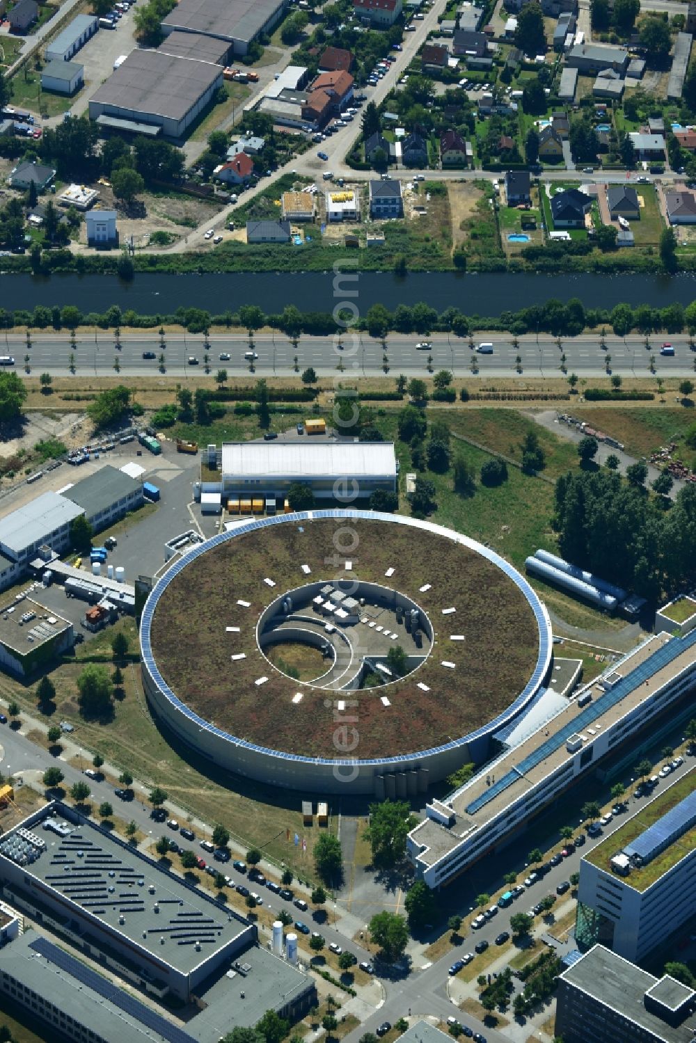 Berlin from the bird's eye view: View onto the electron storage ring BESSY in Berlin - Adlershof