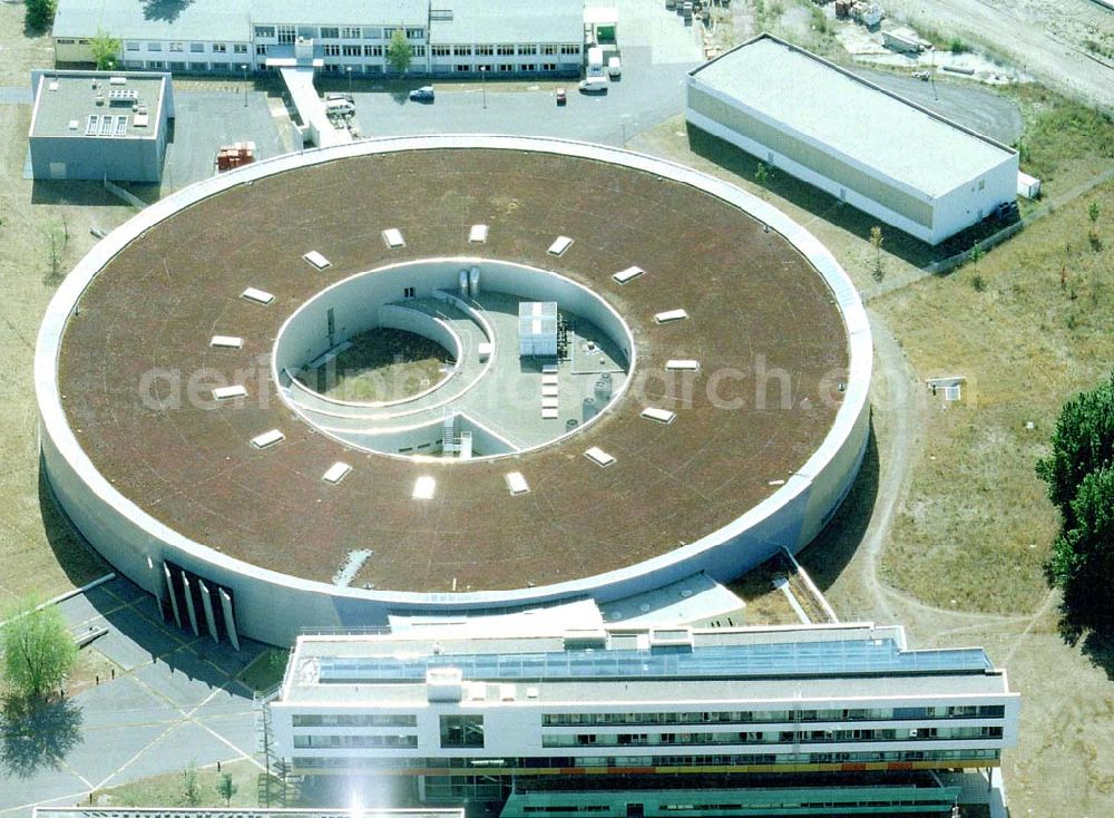 Berlin - Adlershof from the bird's eye view: Elektronenspeicherring BESSY 2 in Berlin-Adlershof.