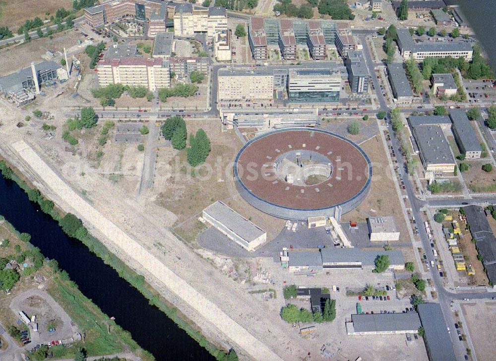 Berlin - Adlershof from the bird's eye view: Elektronenspeicherring BESSY 2 in Berlin-Adlershof.