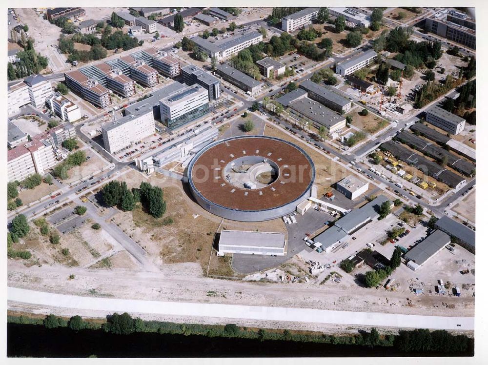 Berlin - Adlershof from the bird's eye view: Elektronenspeicherring BESSY 2 in Berlin-Adlershof.