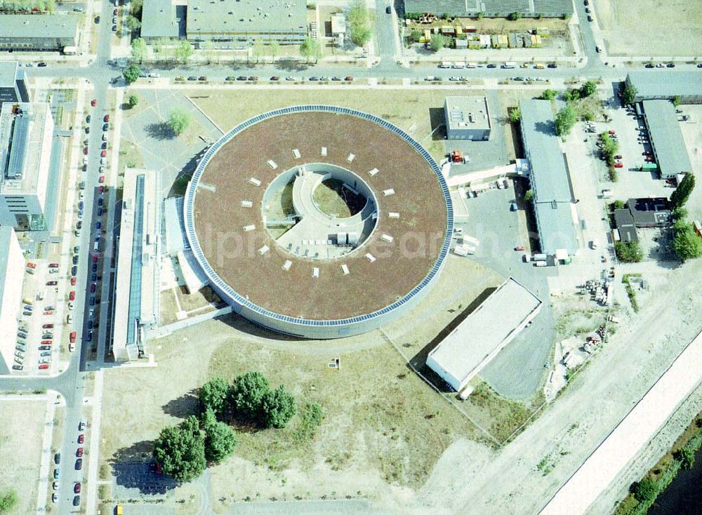 Aerial photograph Berlin - Adlershof - Elektronenspeicherring BESSY 2 in Berlin-Adlershof.