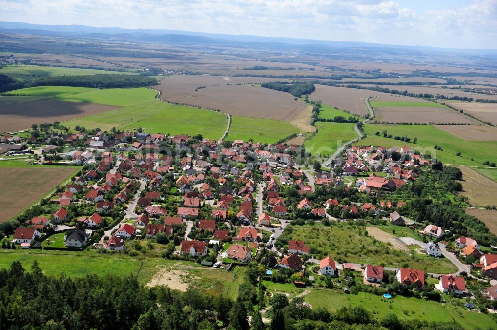 Aerial image Elleben OT Riechheim - Riechheim in the state Thuringia