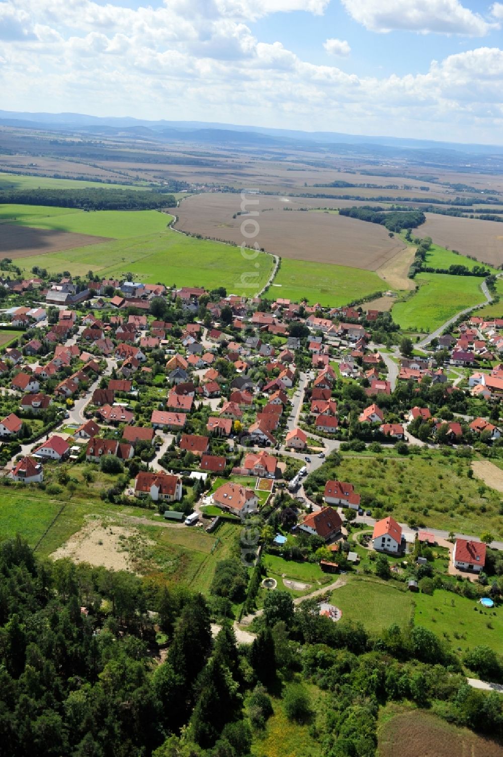 Aerial photograph Elleben OT Riechheim - Riechheim in the state Thuringia